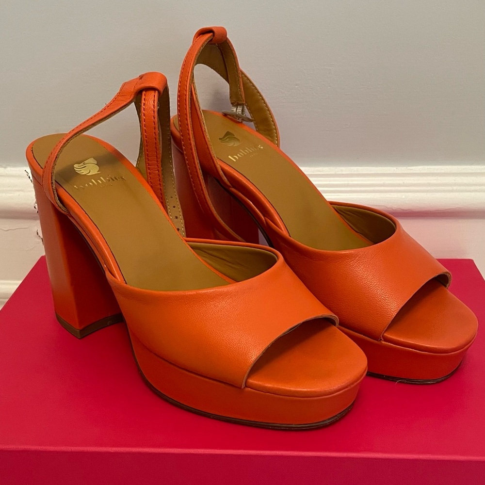 Bobbies Leather Lisa Heeled Sandals Crafted In Portugal